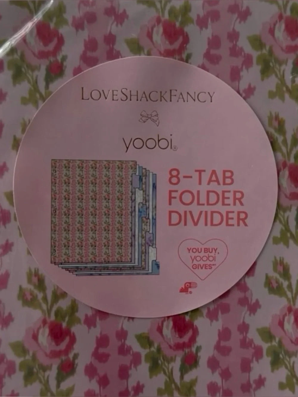 Love Shack Fancy 8 Tab Folder Divider